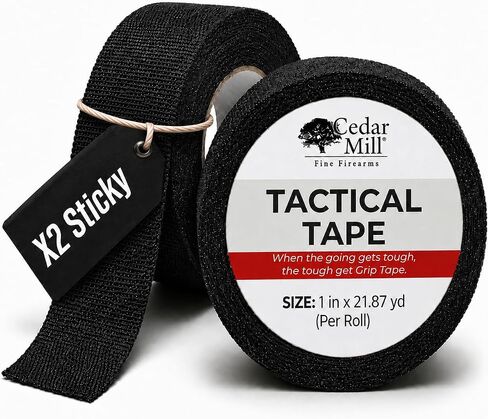 Water-Resistant Gun Grip Tape, Non-Slip Tactical Adhesive Tape, Black Wrap in Kuwait