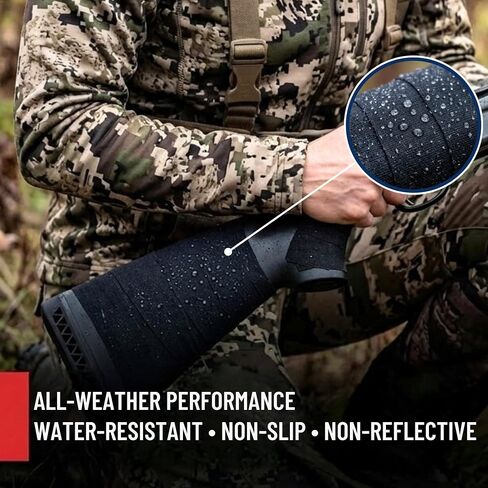 Water-Resistant Gun Grip Tape, Non-Slip Tactical Adhesive Tape, Black Wrap in Kuwait
