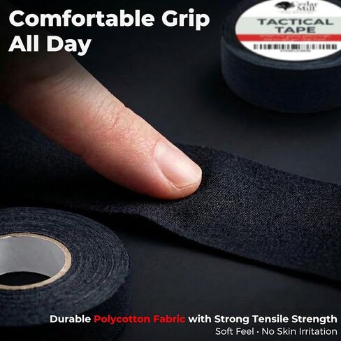 Water-Resistant Gun Grip Tape, Non-Slip Tactical Adhesive Tape, Black Wrap in Kuwait