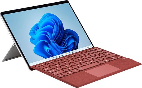mobee Type Cover for Microsoft Surface Pro 7+/ 7/6 / 5/4 / 3, Bluetooch Type Keyboard with Multi-Touch Trackpad, Ultra Silm (Red Without Backlit) in Kuwait