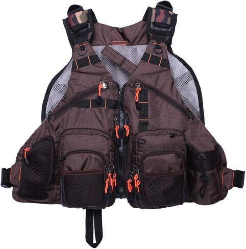 Kylebooker Fly Fishing Vest Pack Adjustable for Men and Women,Army Green in Saudi Arabia