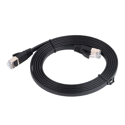 CAT7 Ethernet Cable High Speed 10Gbps for Laptop Modem Router 1m Black (1.8m) in Kuwait
