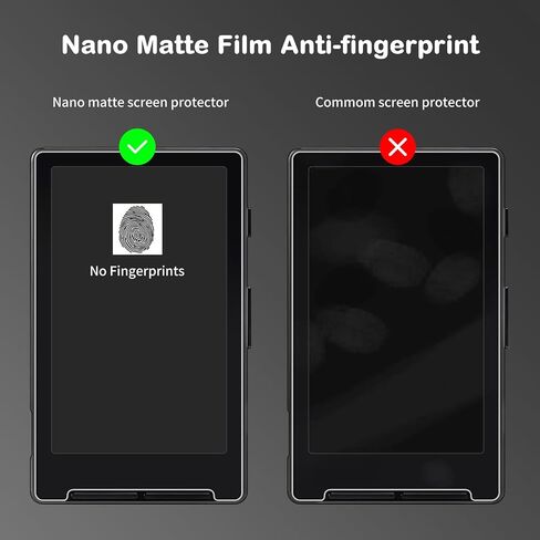 Anti-Glare Screen Protector for Xteink X4 eReader 4.3", Anti Fingerprint, Scratch Resistant, Paper Texture Feel Nano Matte PET Soft Film, 2-Pack ﻿ (Matte) in Kuwait