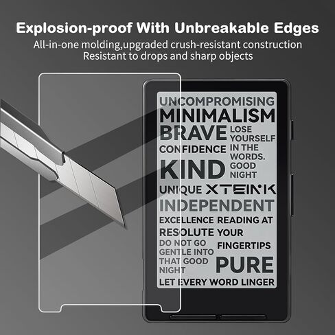 Anti-Glare Screen Protector for Xteink X4 eReader 4.3", Anti Fingerprint, Scratch Resistant, Paper Texture Feel Nano Matte PET Soft Film, 2-Pack ﻿ (Matte) in Kuwait