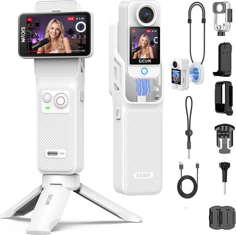 SJCAM C400 4K Underwater Vlogging Camera,6-Axis Gyro + EIS,7H Recording in Kuwait