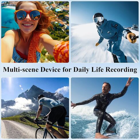 2K Mini Body Camera with WiFi, Wearable POV Action Camera for Vlogging in Kuwait