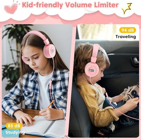 USB C Kids Headphones for School, Upgrade Wired USB Type C Kids Headphones in Kuwait