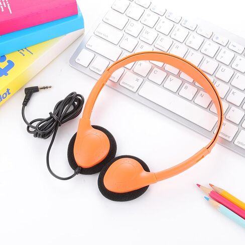 5 Pack Classroom Bulk Headphones for School Kids, Wholesale Class Set Wired Earphones for Students Children Toddler Teens Boys Girls and Adult (LS04, 5 Mixed) in Kuwait