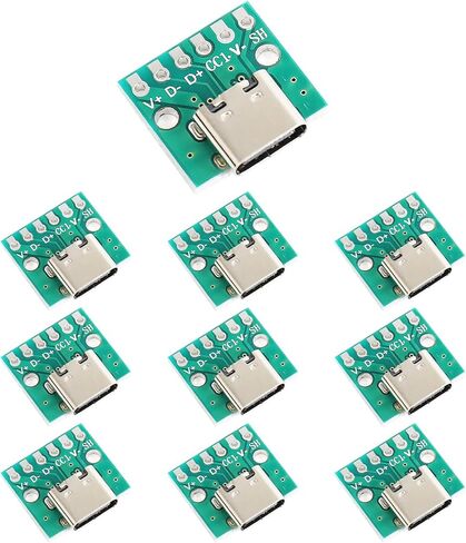 20pcs USB3.1 Type-C Female Breakout PCB Converter Board in Kuwait