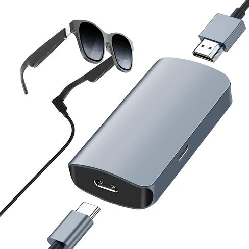 USB C Female to HDMI Male Adapter with USB-C Video Cable, 4K@60Hz UniDirectional USB Type C Source to HDMI 2.0 Display Converter Thunderbolt 3/4 to HDM-I for i-/Phone 17 MacBok Pro, Galaxy - 1 Pack in Kuwait
