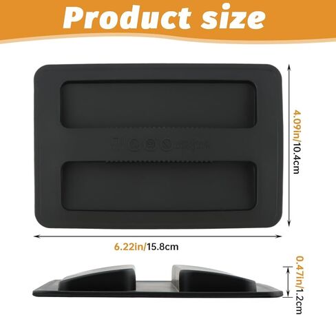 2 Pcs Silicone Toaster Cover,2 Slice Bread Maker Top Cover Easy to Clean and Dustproof Universal Reusable Sandwich Machine Part Accessories(SIZE:6.22x4.09 inch) in Kuwait