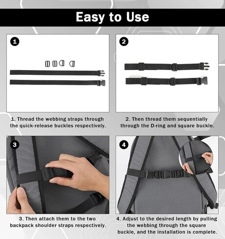 1Pcs Backpack Chest Strap, Chest Strap for Backpack Adjustable in Kuwait