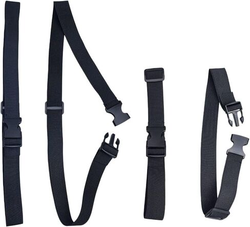 4Pcs Belt Bag Extender Strap, Adjustable Elastic Nylon Waist Extension with Buckle, Universal Fanny Pack Bum Bag Backpack Extender in Saudi Arabia