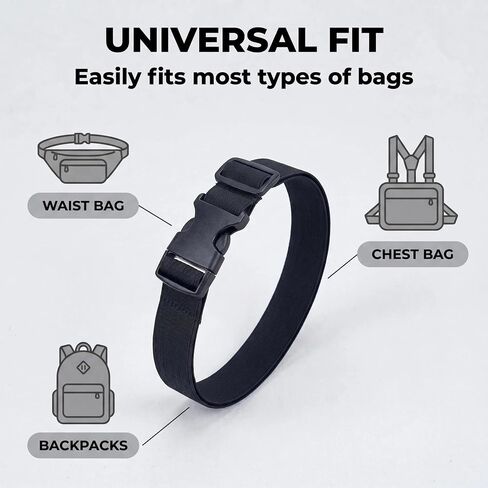 4Pcs Belt Bag Extender Strap, Adjustable Elastic Nylon Waist Extension with Buckle, Universal Fanny Pack Bum Bag Backpack Extender in Saudi Arabia