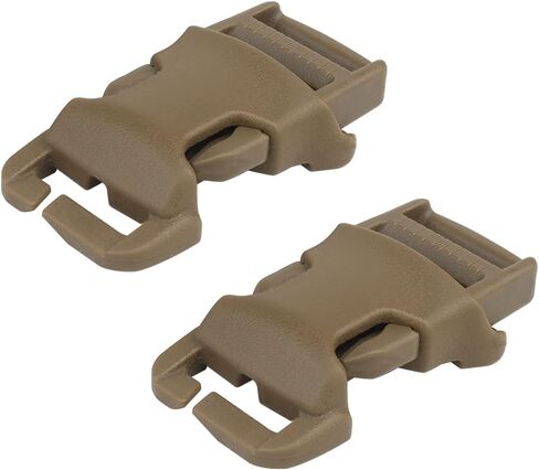 1in QASM Quick Release Surface Mount Buckle for Tactical Molle PALS Webbing Hunting Packs Chest Rig Modular Attach Point 2PCS in Kuwait