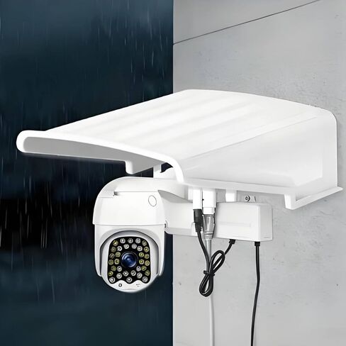 Shielded Housing Waterproof Outdoor Camera Rain Cover Easy to Install for Wall Mount, Black in Kuwait