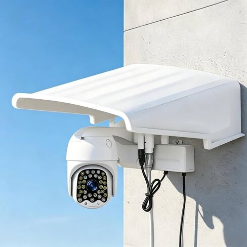 Shielded Housing Waterproof Outdoor Camera Rain Cover Easy to Install for Wall Mount, Black in Kuwait