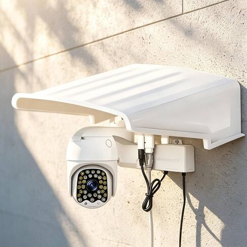 Shielded Housing Waterproof Outdoor Camera Rain Cover Easy to Install for Wall Mount, Black in Kuwait