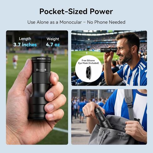 APEXEL 6X Telephoto & 150mm Macro 2-in-1 Lens for iPhone and Android in Kuwait