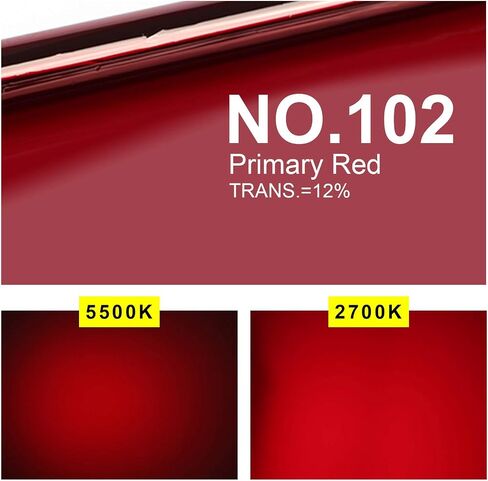 Selens Red Color Correction Gel 16 x 20 in 4 Pcs Colored Lighting Filter in Saudi Arabia