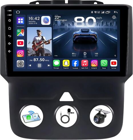 4GB RAM+64GB ROM Car Radio for Dodge Ram 1500 2500 3500 2013-2018 in Kuwait