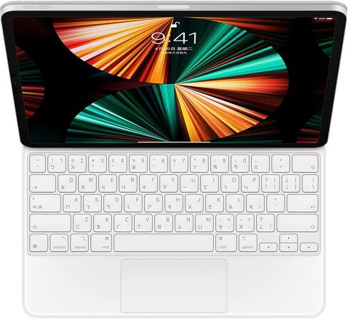 Apple Magic Keyboard: iPad Keyboard and case for iPad Pro 12.9 inch (3rd, 4th, 5th and 6th gen) and iPad Air (M2), Great Typing Experience, Built-in trackpad, Korean - Black in Kuwait