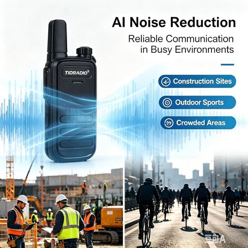 TIDRADIO TD-M11 Plus Walkie Talkies Long Range, Waterproof/Dustproof,AI Noise Reduction,Web Bluetooth Programming,NOAA,VOX/Hand-Free,22CH,for Hunting,Camping,Emergency Use,Two-Way Radios,2Pack in Saudi Arabia