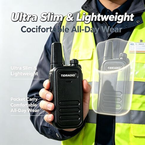 TIDRADIO TD-M11 Plus Walkie Talkies Long Range, Waterproof/Dustproof,AI Noise Reduction,Web Bluetooth Programming,NOAA,VOX/Hand-Free,22CH,for Hunting,Camping,Emergency Use,Two-Way Radios,2Pack in Saudi Arabia