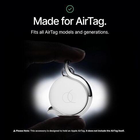 Arc Pulse Tracker Holder Compatible with Apple AirTag – Premium Aerospace-Grade Aluminium Case, Minimal Open Design, Anti-Scratch Protective Holder, Lightweight Keychain & Bag Accessory in Kuwait