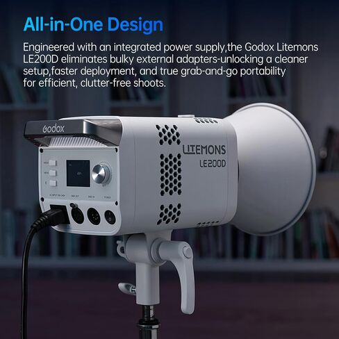 Godox LE200D LED Video Light with Quick Release Softbox Light Stand Kit in Kuwait