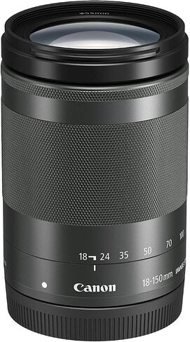 Canon EF-M 18-150mm f/3.5-6.3 IS STM Lens (Graphite) (Renewed) in Kuwait