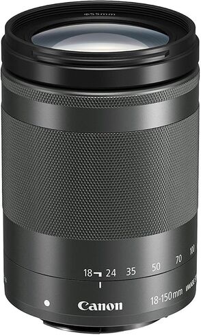 Canon EF-M 18-150mm f/3.5-6.3 IS STM Lens (Graphite) (Renewed) in Kuwait