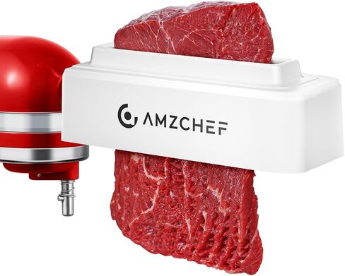 Meat Tenderizer Attachment for Kitchen Aid Stand Mixers, Stainless Steel Meat Tenderizer Tool with Upgraded 6.5 inch Length, Dishwasher Safe, Ideal for Beef, Pork, Lamb and Venison, White in Kuwait
