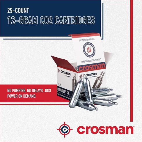 Crosman 2311-N 25-Count 12-Gram CO2 Cartridges For Air Rifles And Air Pistols in Saudi Arabia