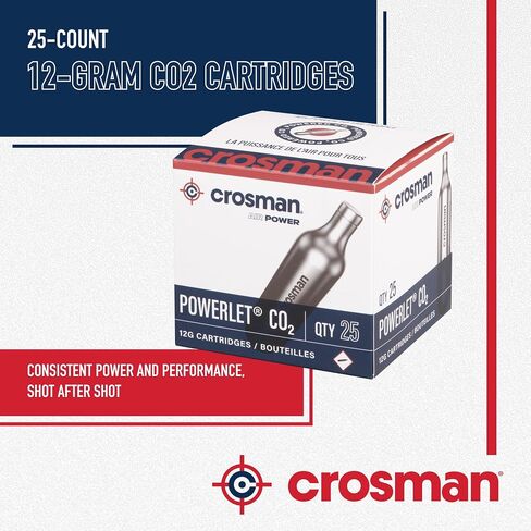 Crosman 2311-N 25-Count 12-Gram CO2 Cartridges For Air Rifles And Air Pistols in Saudi Arabia
