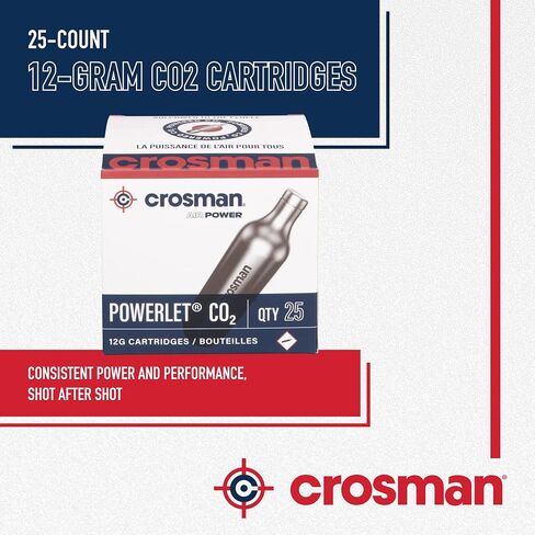 Crosman 2311-N 25-Count 12-Gram CO2 Cartridges For Air Rifles And Air Pistols in Saudi Arabia