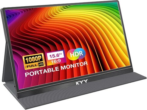 KYY 15.6" Laptop Screen Extender, 1080P FHD IPS Portable Monitor in Kuwait