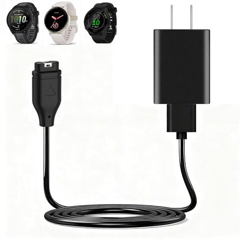 Charger for Garmin Watch with Charger Cable - Watch Charging Cord for Vívoactive 6/5/4S/3, Forerunner 55/255/970/570/965/265/165/745/935/945/45S/245 Music, Fenix 8/7/6/5/4, Venu 4/3/2, Instinct 3/2/2S in Kuwait