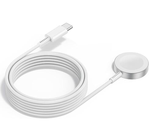 2Pack for Apple Watch Charger Cable, Magnetic Fast Charger to USB C Cable 6FT, Wireless Fast iWatch Charger Portable Compatible with iWatch Ultra/Series 9/8/7/6/SE/SE2/5/4/3/2/1-White in Kuwait