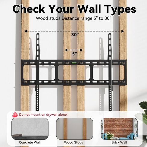 Ultra Slim TV Mount, Low Profile TV Wall Mount for 50"-100" in Kuwait