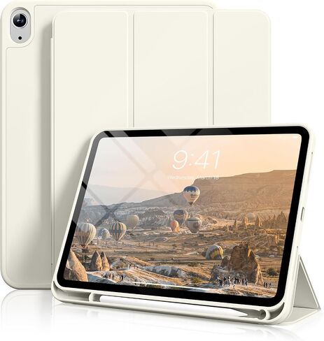 Aoub Case for iPad (A16) 11th Gen 11 Inch 2025 & 10th 2022, Cream White in Kuwait