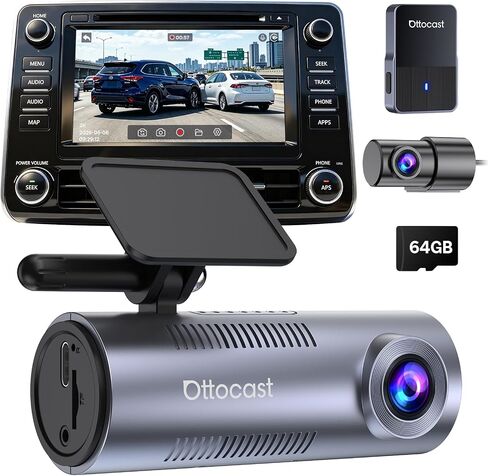 OTTOCAST Dash Camera for Cars, Wireless CarPlay, Factory Screen Playback in Kuwait