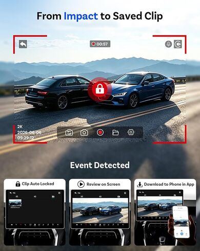 OTTOCAST Dash Camera for Cars, Wireless CarPlay, Factory Screen Playback in Kuwait