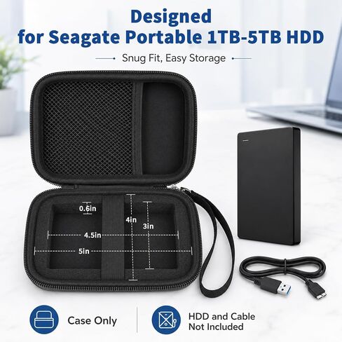 ALKOO Hard Shell External Hard Drive Case for Seagate Portable 1-5TB in Kuwait