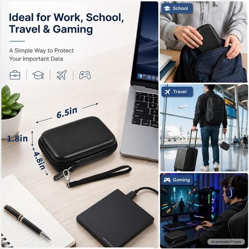 ALKOO Hard Shell External Hard Drive Case for Seagate Portable 1-5TB in Kuwait