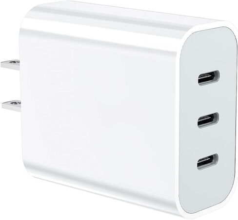 USB C Charger Block, Amoner 35W 3-Port PD Fast Charger for iPhone 17/16/15 in Kuwait