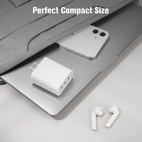 USB C Charger Block, Amoner 35W 3-Port PD Fast Charger for iPhone 17/16/15 in Kuwait