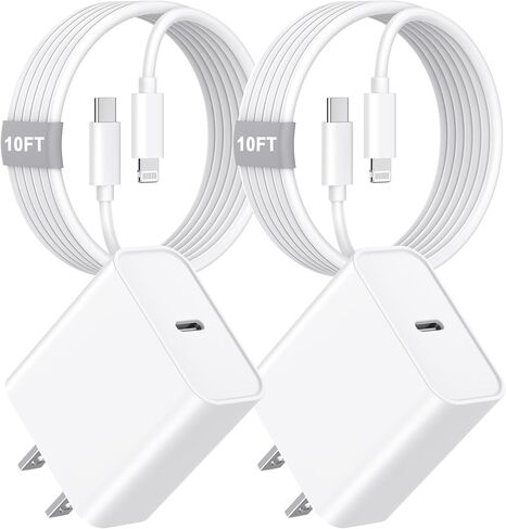 [Apple MFi Certified] iPhone 14 13 12 Charger 10FT, 20W USB C Charger Block in Kuwait