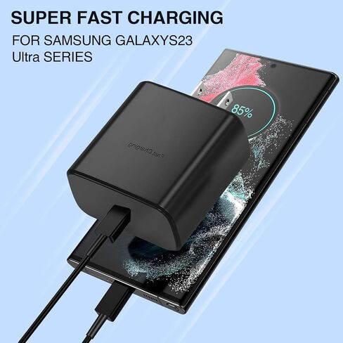 2-Pack 45W Super Fast Charger Type C, USB C Phone Charger with Type C Charging Cord for Samsung Galaxy S25 S24+/Ultra/S22/S21/S20/Note10/20 in Kuwait