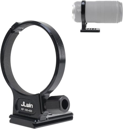 Metal Tripod Collar Adapter Ring for Canon RF 100-400mm F/5.6-8 is USM Lens,Built-in Arca Swiss Dovetail Quick Release Plate and Multiple 1/4"-20 and 3/8"-16 Mounting for Tripod in Kuwait